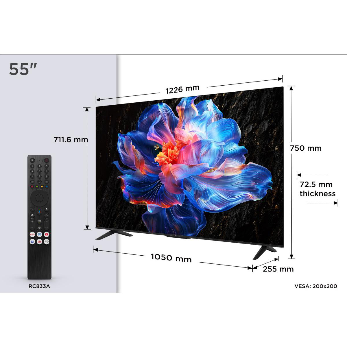 55 Zoll / 140 cm