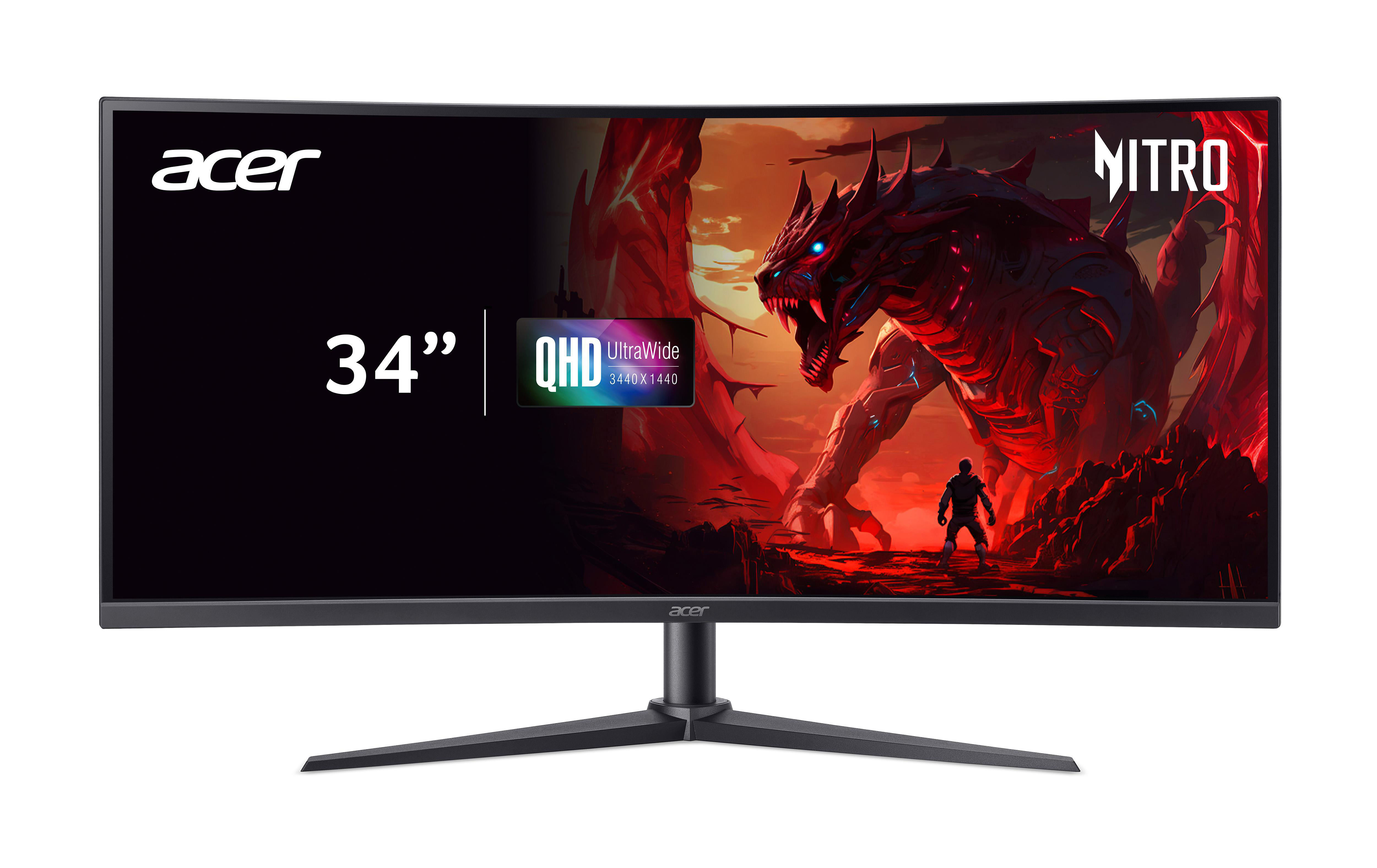 ACER XZ340CURW0 34 Zoll QHD Gaming Monitor 1 ms Reaktionszeit 240 Hz