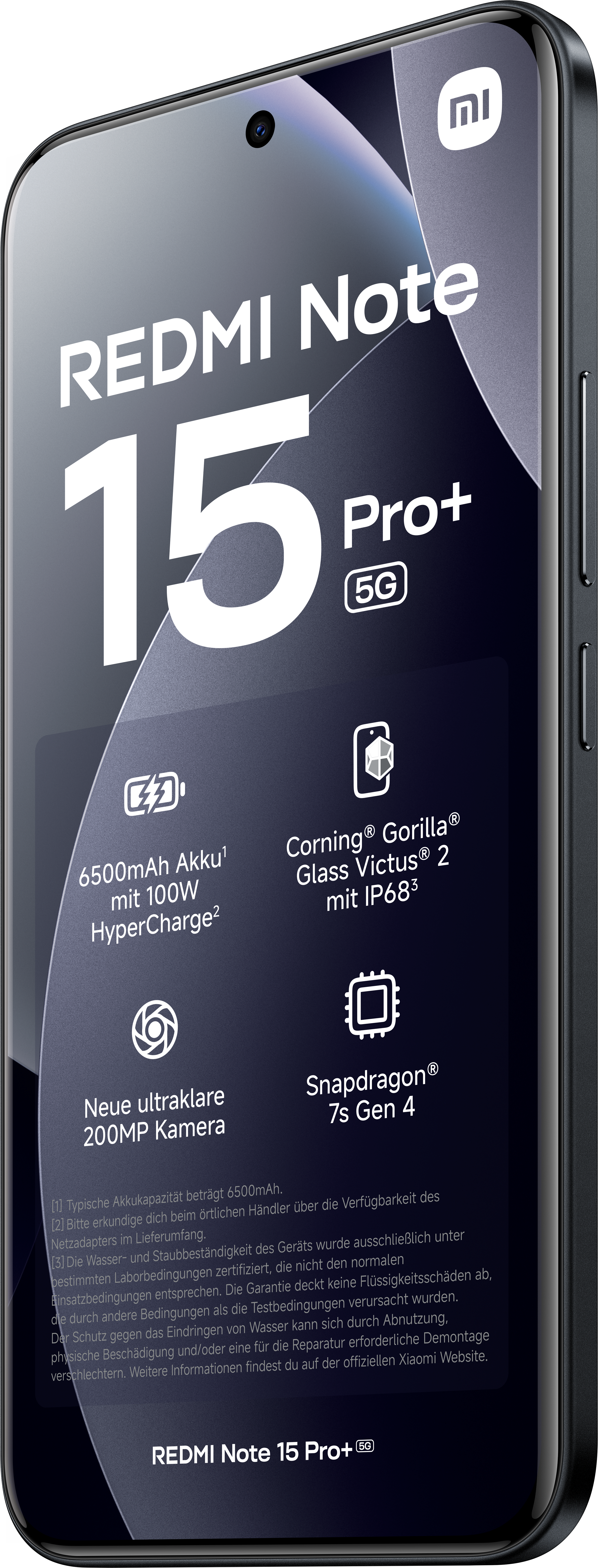 XIAOMI REDMI Note 15 Pro+ 5G 256 GB Black Dual SIM – Bild 4