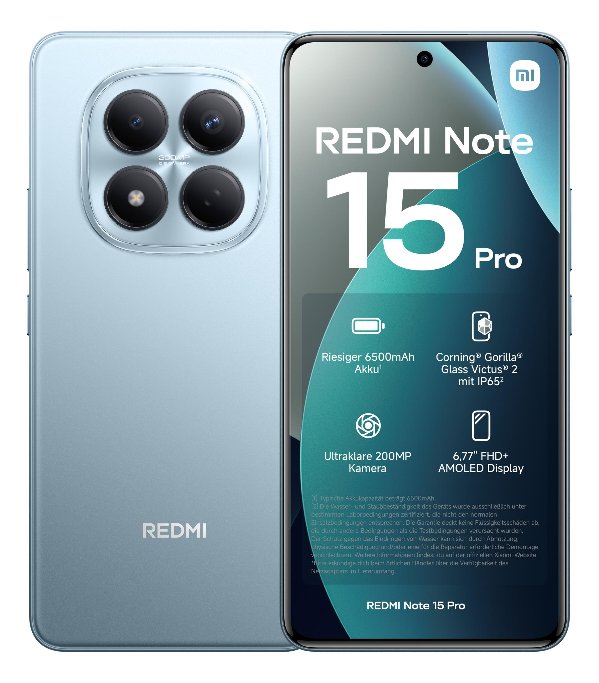 XIAOMI REDMI NOTE 15 PRO 12/512GB GLACIER BLUE 512 GB Glacier Blue Dual SIM