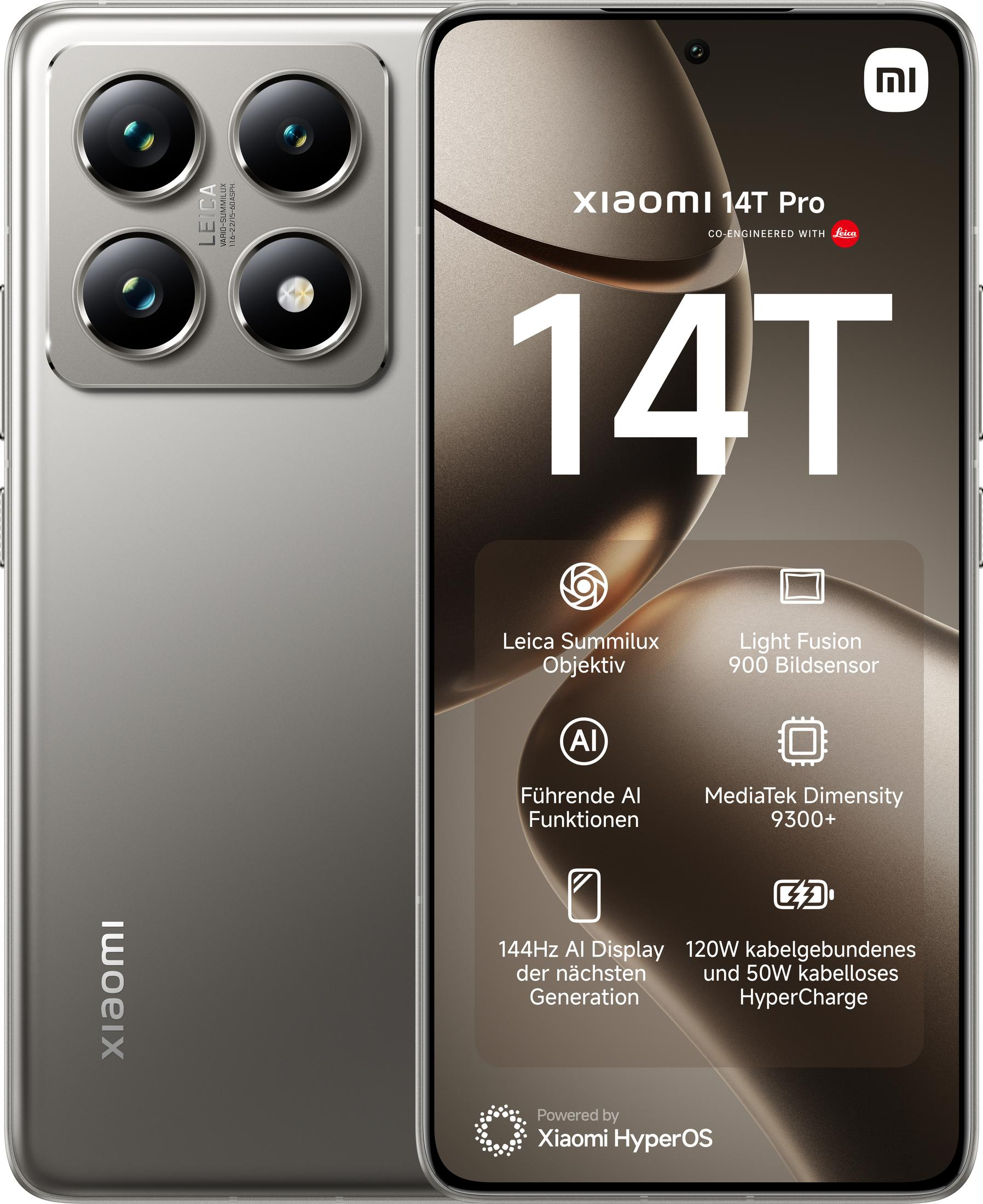 XIAOMI 14T PRO 12+512GB TITAN GRAY 512 GB Titan Gray Dual SIM
