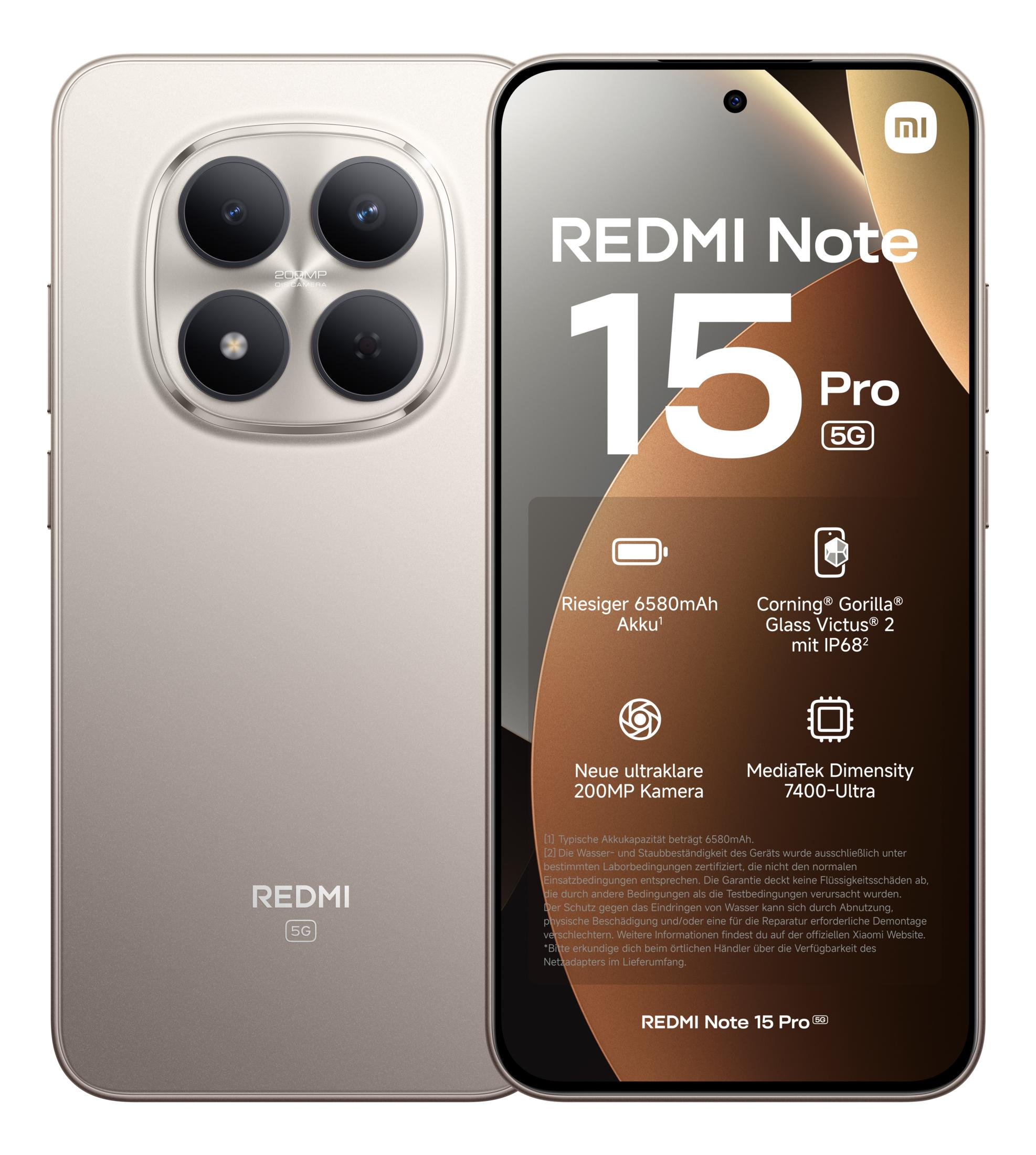 XIAOMI REDMI NOTE 15 PRO 5G 12/512GB TITANIUM 512 GB Titanium Dual SIM