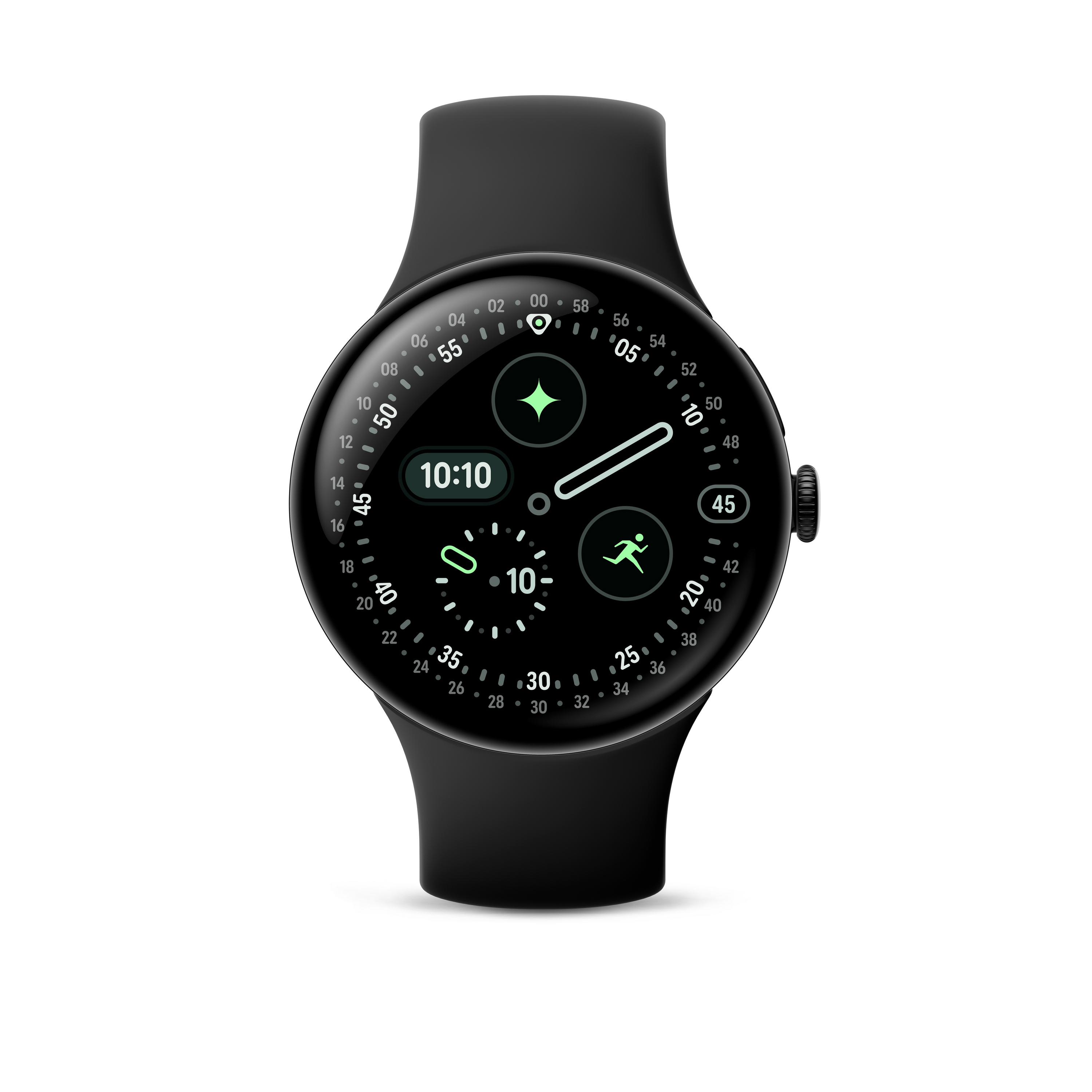 GOOGLE Pixel Watch 4 45 Wi-Fi Smartwatch Fluorelastomer