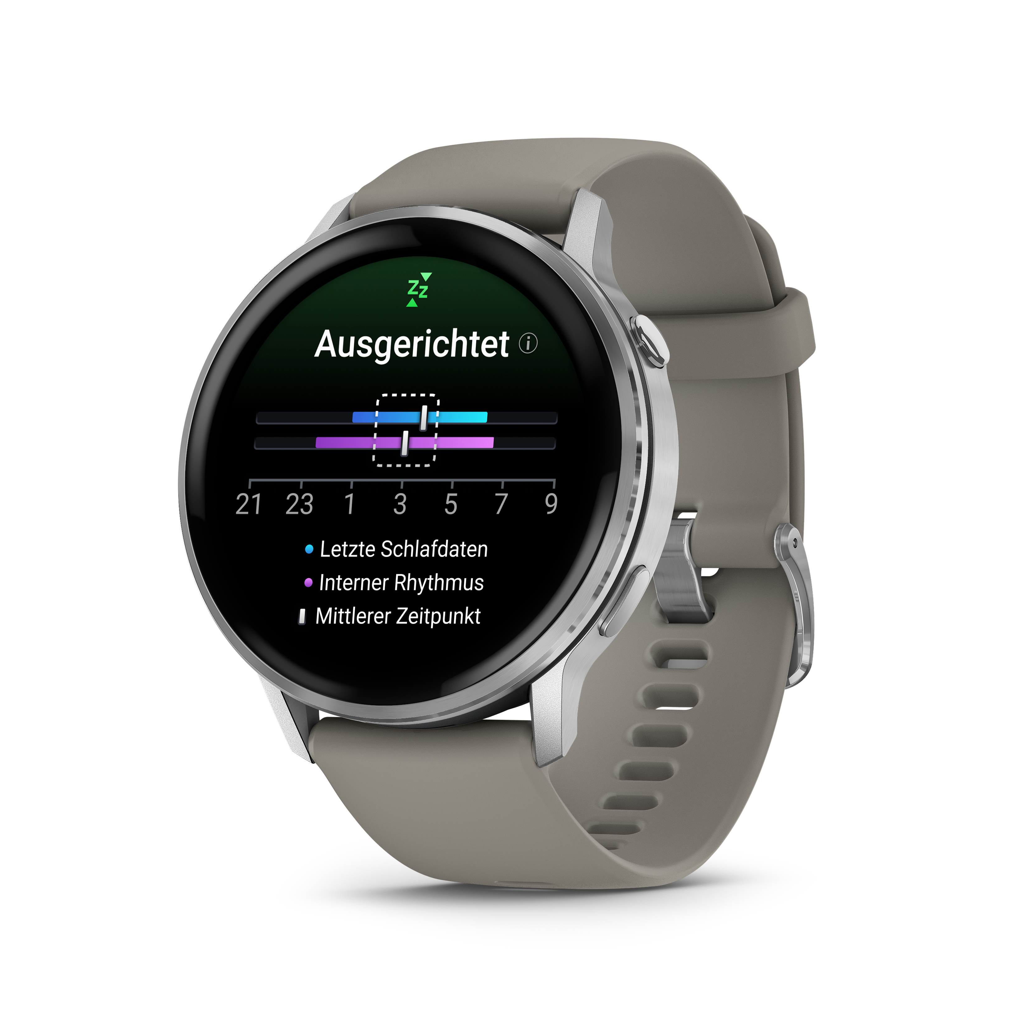 GARMIN Venu 4 45 mm Smartwatch Edelstahl und faserverstärktes Polymer Silikon