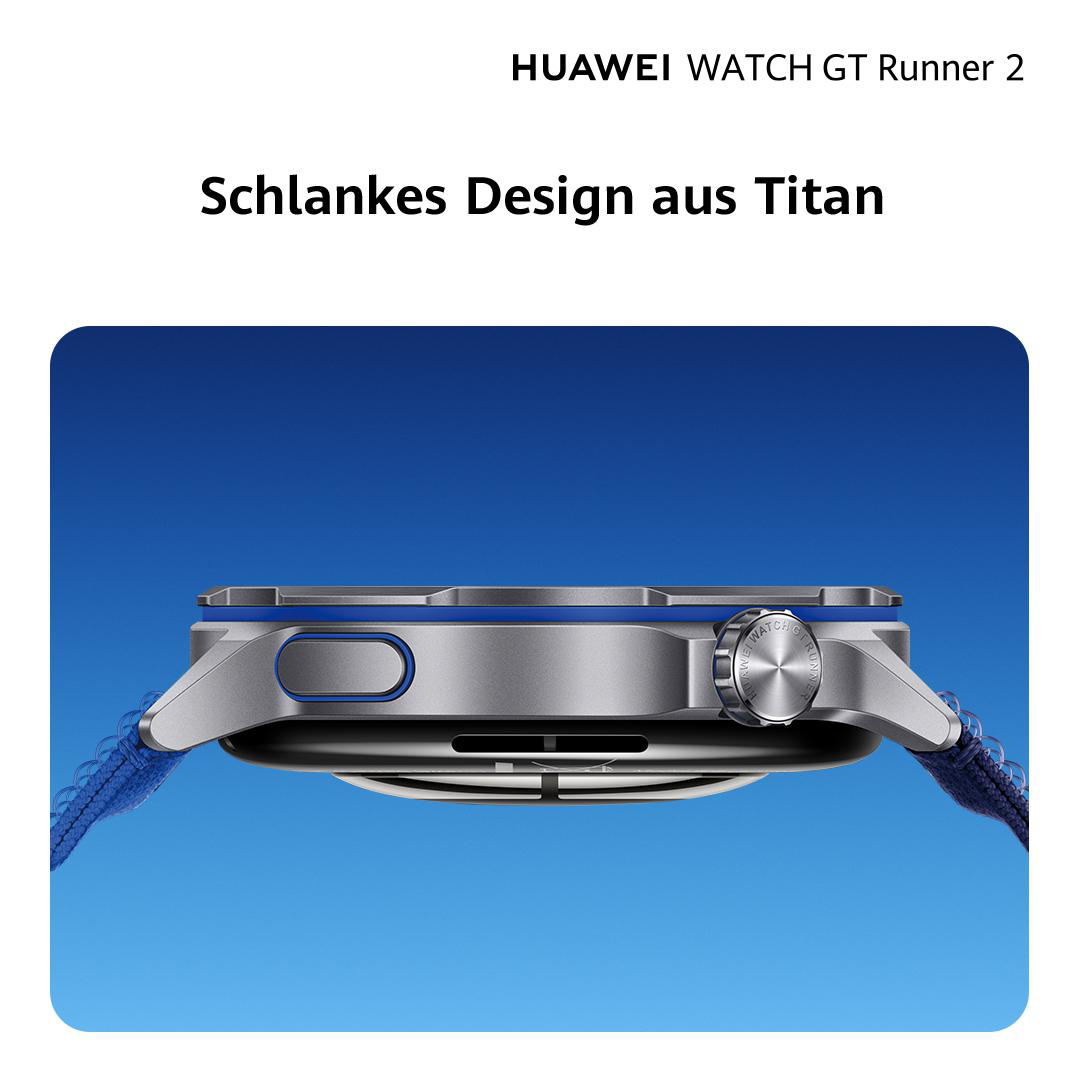 HUAWEI Watch GT Runner 2 Smartwatch Gewebe, 120-190 mm, Orange – Bild 4