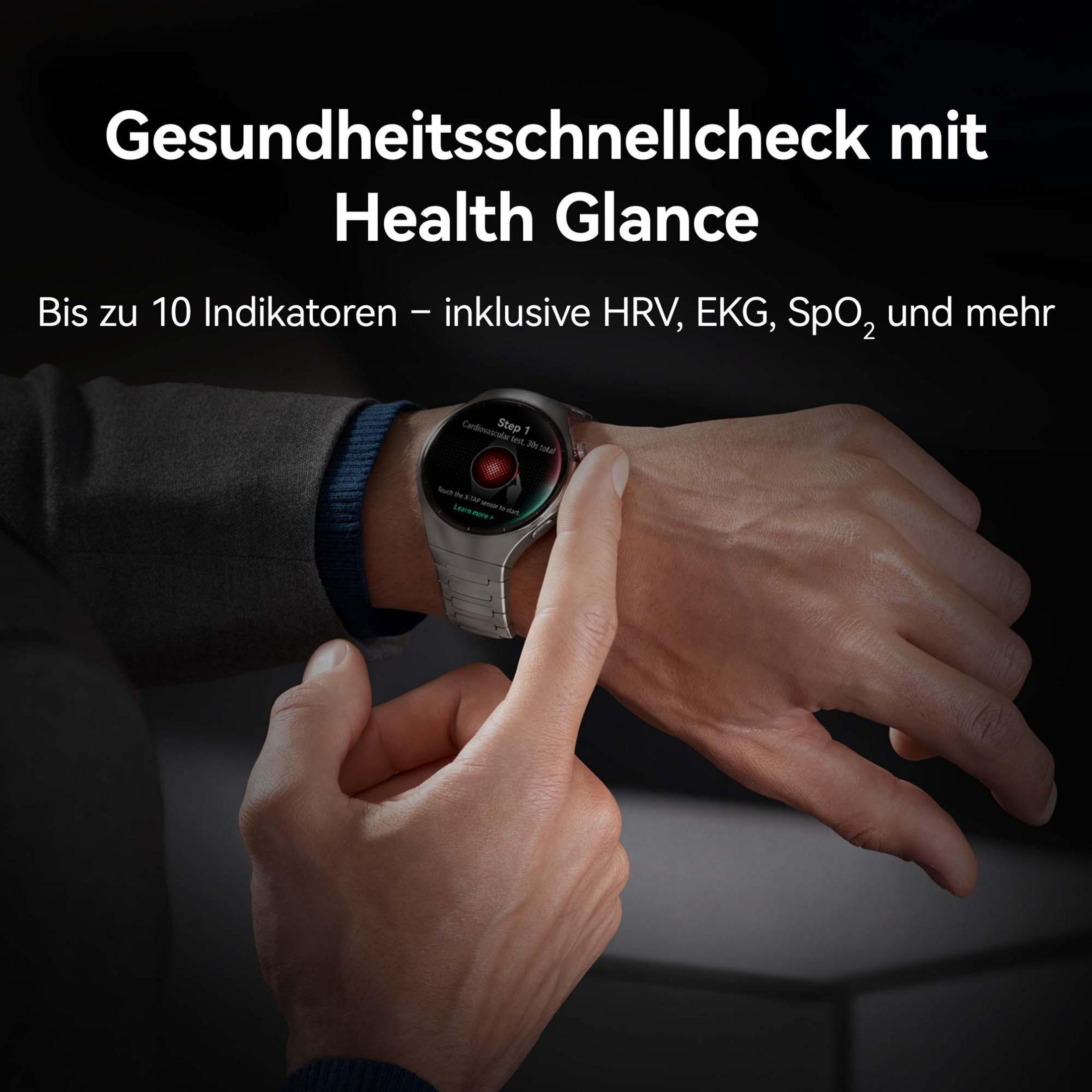 HUAWEI WATCH 5 BLACK (RATES-L19F) + FREEBUDS 6I BLACK Smartwatch Komposite, Edelstahl Fluorelastomer, 140-210 mm, Midnight Black – Bild 5