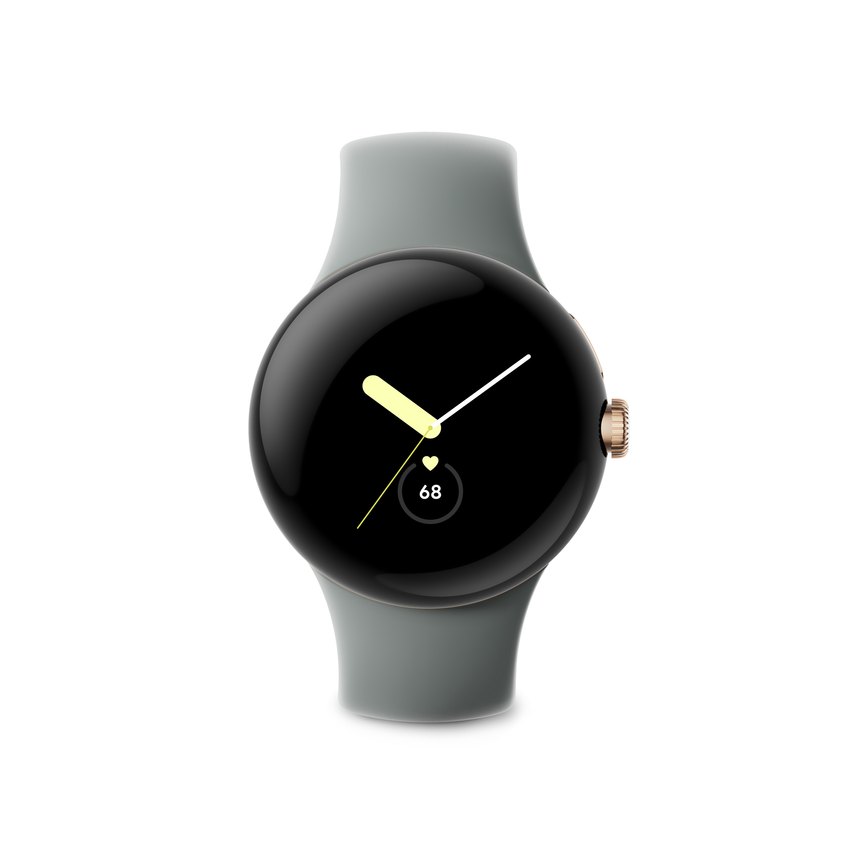 GOOGLE Pixel Watch LTE Smartwatch Edelstahl Fluorkautschuk