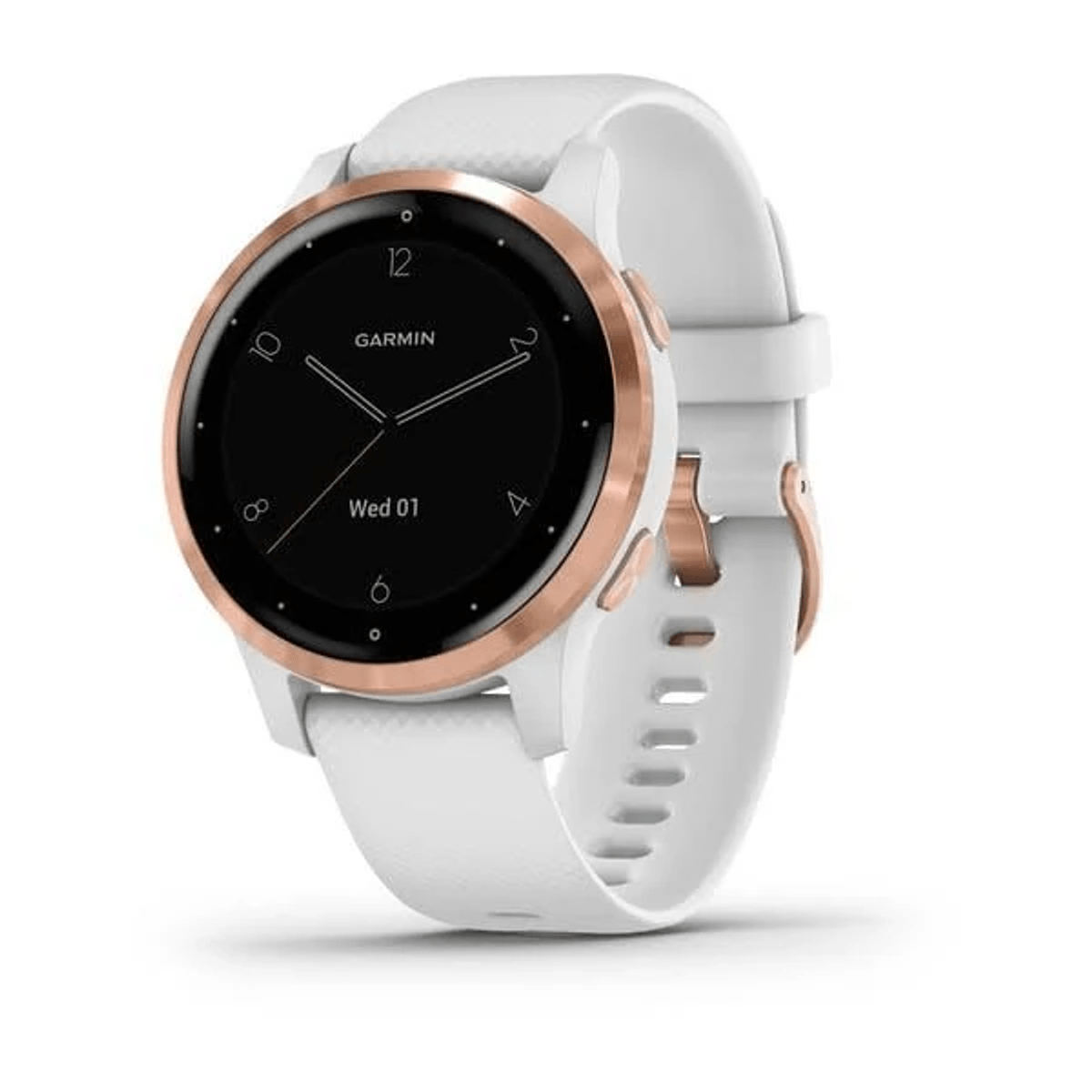 GARMIN VIVOACTIVE 4S WHITE/ROSE GOLD Smartwatch Polymer Silikon