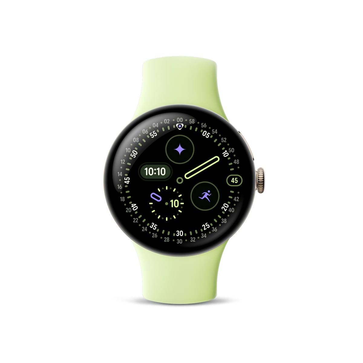 GOOGLE Pixel Watch 4 Smart Watch Aluminium Fluoroelastomer