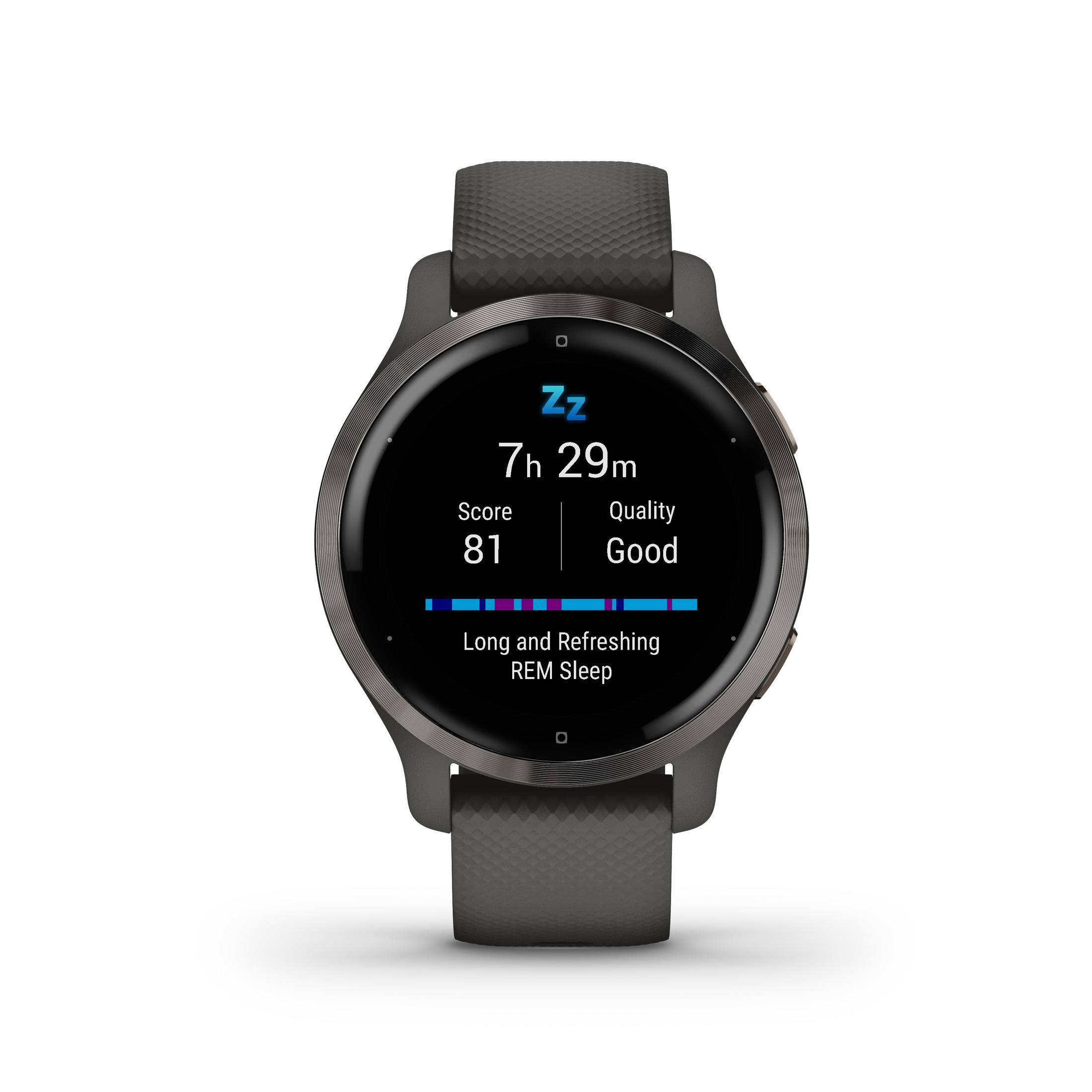 GARMIN VENU 2S GRAU/SCHIEFERGRAU Smartwatch Polymer Silikon