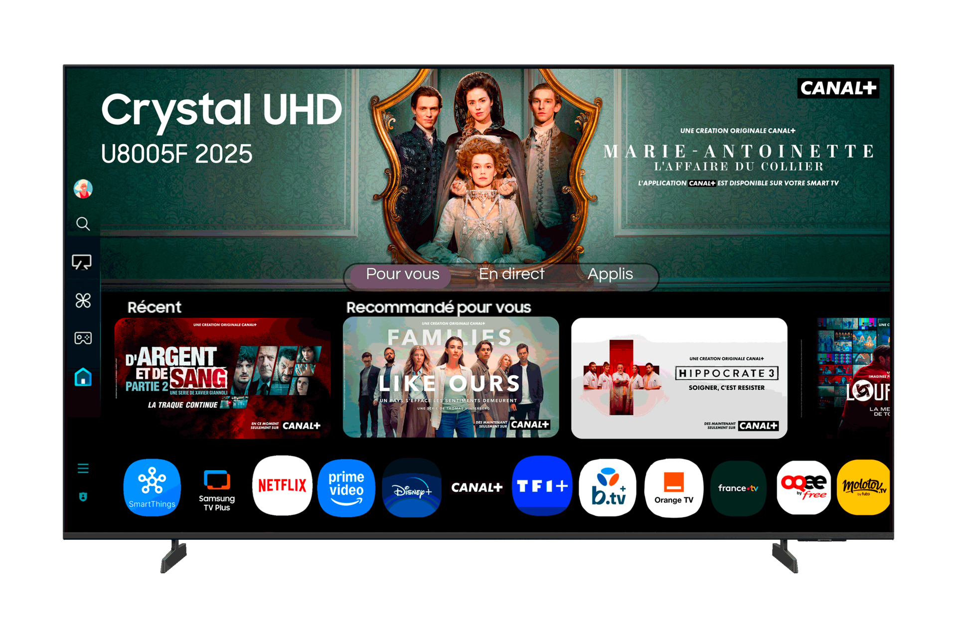 SAMSUNG TU75U8005FU Televisão (Flat